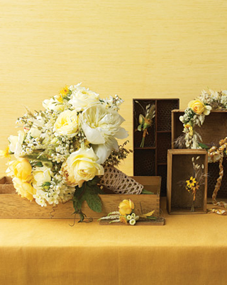 The bamboo handled silverware and the organic cotton napkin tie the table 